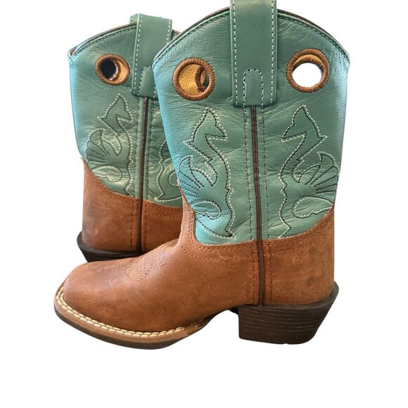 New Masterson Western Cowboy Kids Boots Size 10M  RB2010C Unisex Girls Boys - Picture 2 of 5